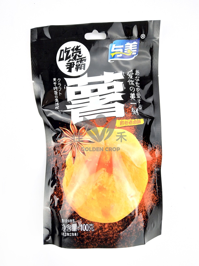 YUMEI Potato Chips Marinated Flavor 100g | 与美 老卤土豆片 100g