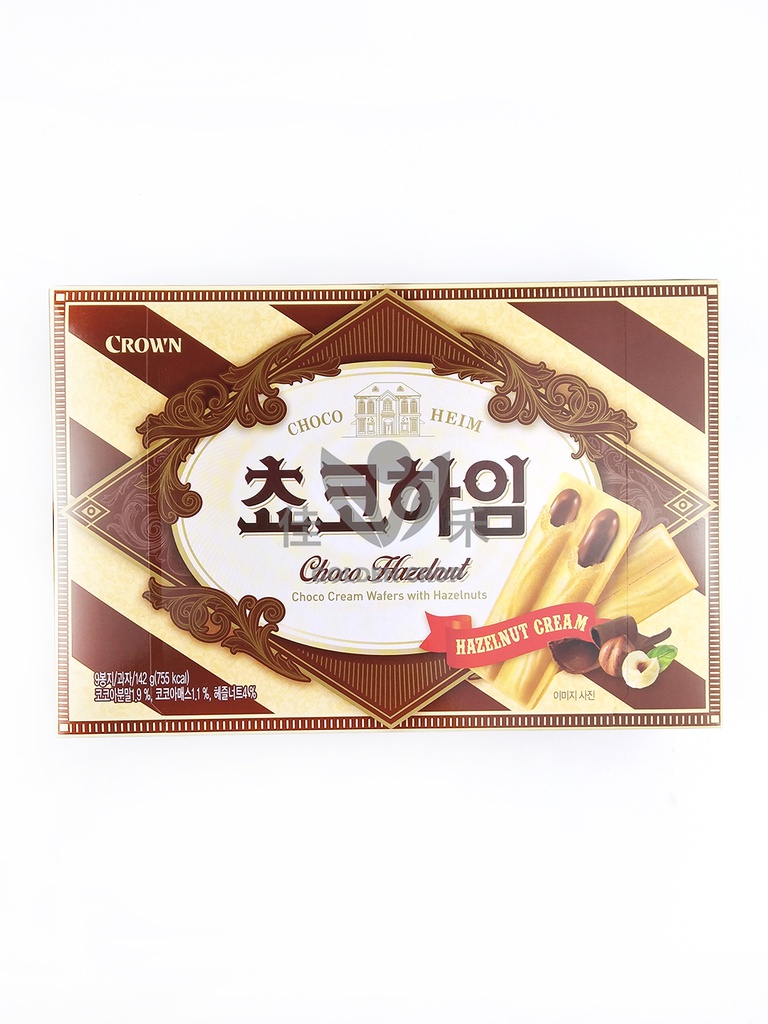 韩国 克丽安 巧克力威化饼 142g | KR Crown Heim Premium Wafer Chocolate 142g