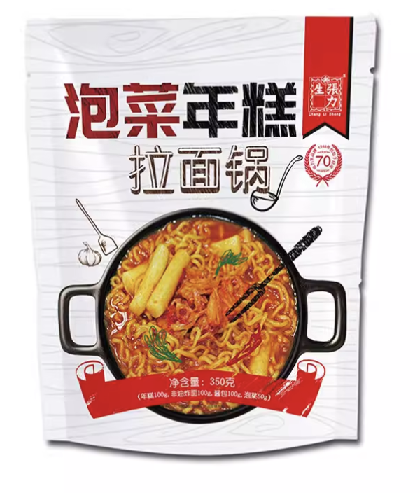CLS Instant Kimchi Rice Cake with Ramen 350g | 张力生 泡菜年糕拉面锅 350g