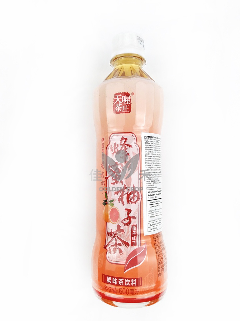 天喔茶庄 蜂蜜柚子茶 红柚 500ml | TWCZ Honey Grapefruit Tea-Red Pomelo Flavor 500ml
