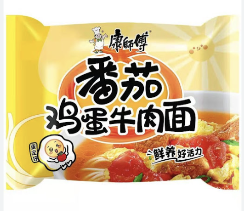 Mr.Kon Instant Noodle Tomato With Egg Beef Flav. 115g | 康师傅 番茄鸡蛋牛肉面 115g