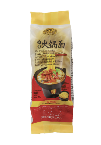 秋实 全蛋火锅面 300g丨QIUSHI Hot Pot Egg Noodle 300g