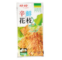 [60863] 珍珍 辛鲜花枝 蒜香味 28g | JJ Super Seafood Snack Garlic Flavor 28g