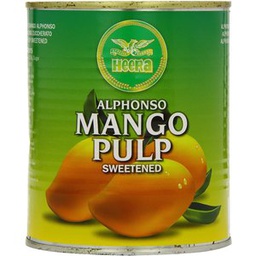[61725] Heera Alphonso Mango Pulp sweetened 850g | HEERA 芒果浆 加甜 850g