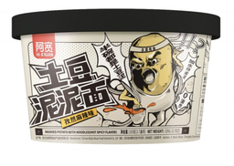 [30354] Akuan Potato Mud Noodle Spicy Flav. 105g | 阿宽 土豆泥泥面 麻辣味 105g