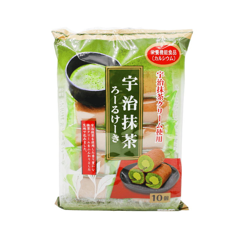 YAMAUCHI Uji Matcha Sponge Roll 140g | 山内 蛋糕卷 宇治抹茶味 140g