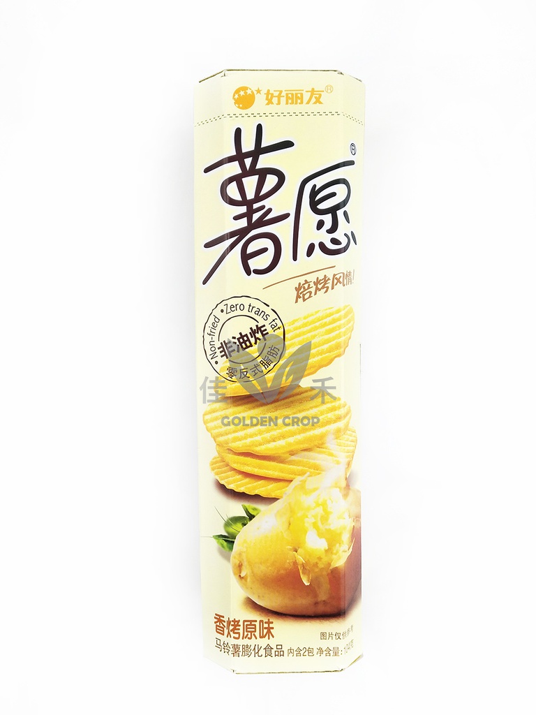 好丽友 薯愿 香烤原味 104g | Orion Potato Chips/Shuyuan- Oringinal Flavour 104g