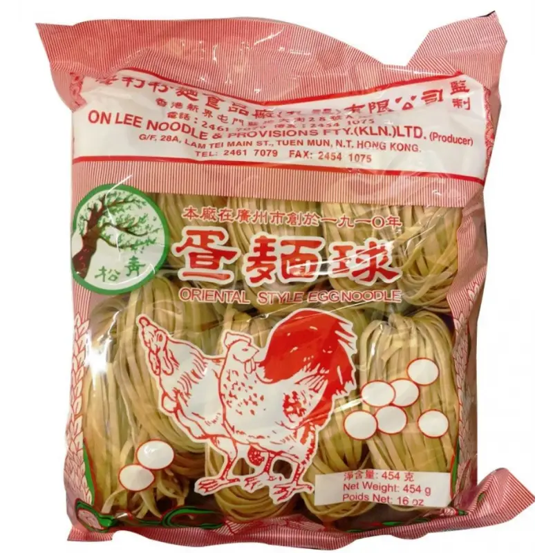 青松 幼蛋面球  (细) 454g | OL Oriental Style Egg Noodle (Thin) 454g
