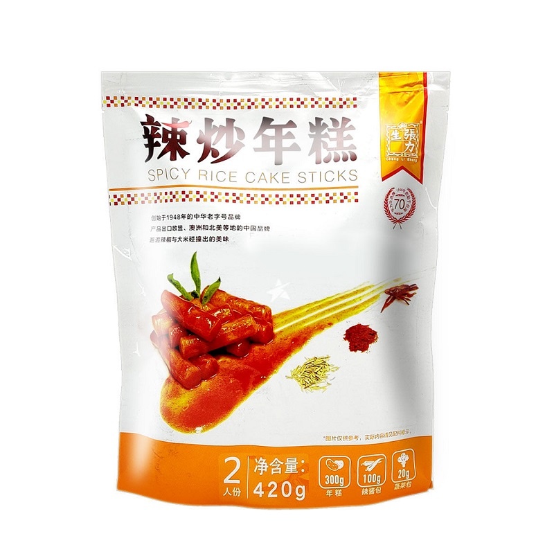 CLS Rice Cake with Korean Style Spicy Sauce 420g | 张力生 辣炒年糕 420g