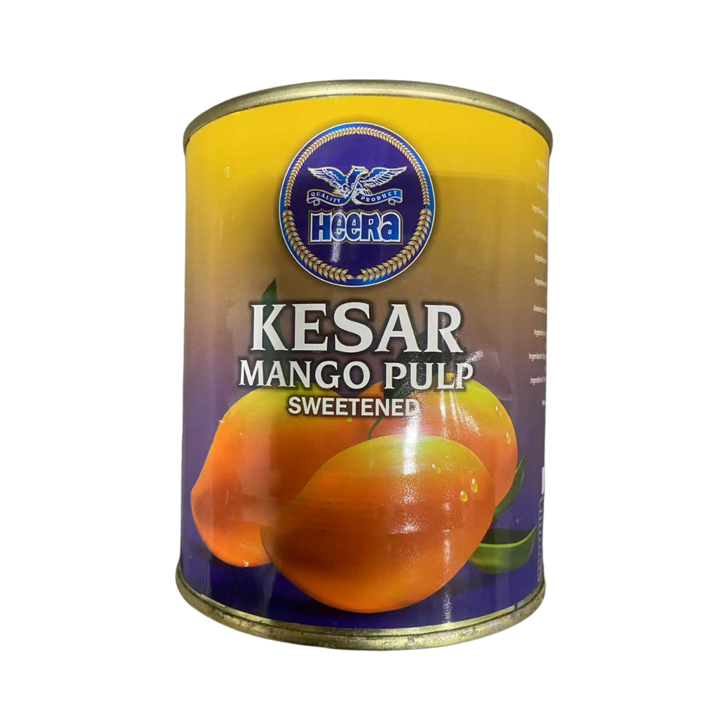 HEERA Makeutettu Kesar-mangomassa 850g | 芒果浆 加甜 850g