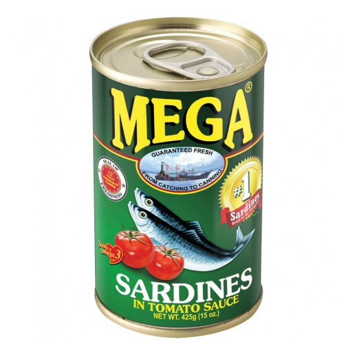 MEGA  番茄沙丁鱼 425g | MEGA Sardines In Tomato Sauce (GREEN) 425g