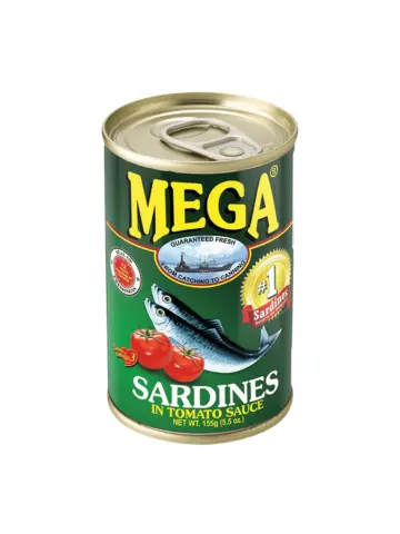 MEGA 番茄沙丁鱼罐头 155克 | MEGA Sardines In Tomato Sauce Green 155g