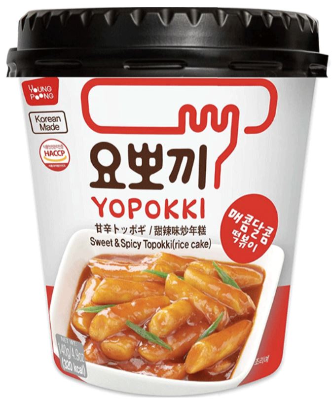 Yopokki Topokki Makean tulinen maku140g | Yopokki 甜辣年糕 140g