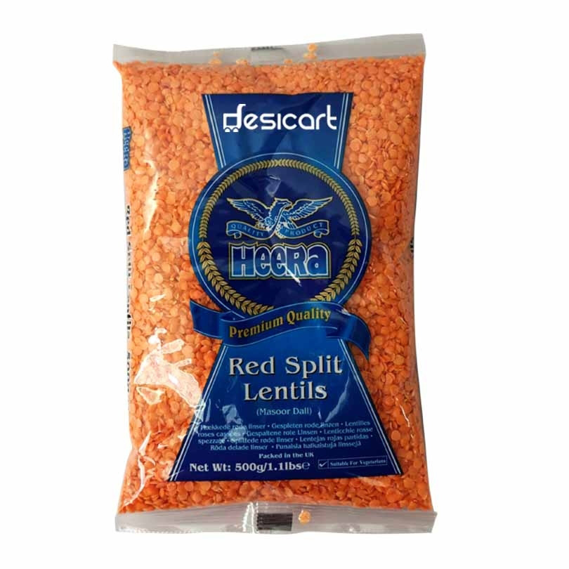 HEERA 红扁豆 去壳 500g | HEERA Red Split Lentils 500g