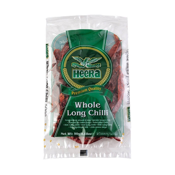 HEERA Chilli Whole Long 50g | HEERA 干辣椒 整 50g