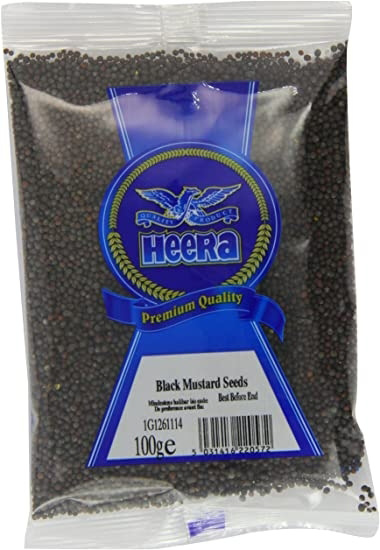 HEERA Black Mustard Seeds 100g | HEERA 黑芥末籽 100g