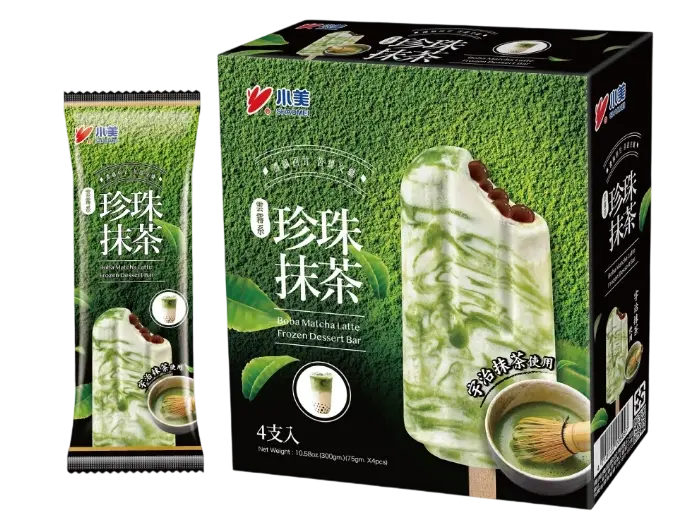 小美 珍珠抹茶 冰棒 75g * 4支装 | Xiao Mei Bobo Matcha Latte 75g* 4/unit