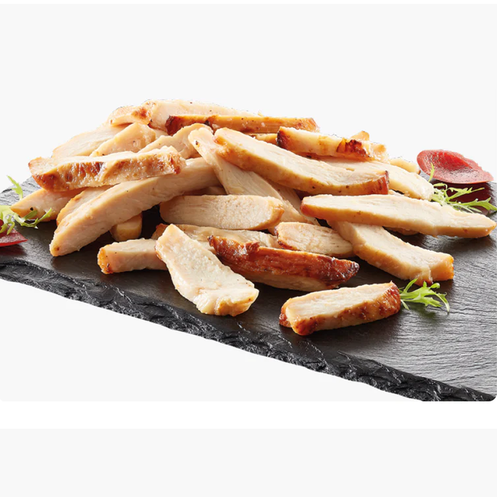 Roasted Chicken Breast STRIPS 10MM 10kg/CTN | 烤鸡条 10mm 10kg/CTN