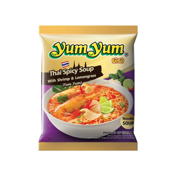 yum yum 冬阴功虾和香茅风味汤面 100g |  YUM YUM Thai Spicy Soup Shrimp & Lemongrass 100g