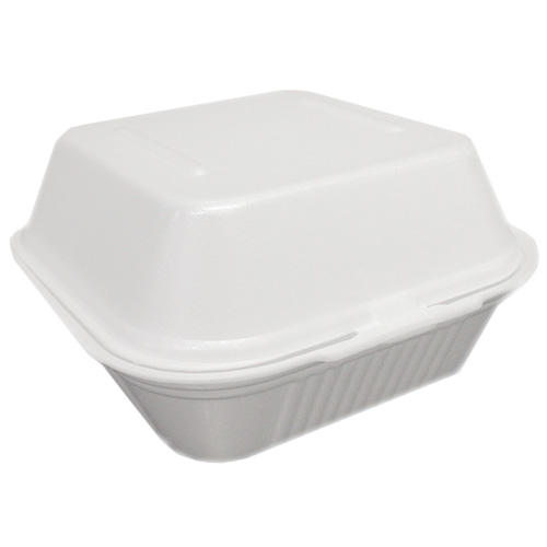 泡沫汉堡盒（迷你）14.5 x 13.3 x 7.5 cm 125 pcs | Foam Hampurilaisrasia (MINI) 14.5 X 13.3 X 7.5 cm 125 kpl 