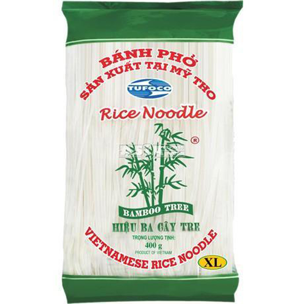 BAMBOO TREE Banh Pho Rice Noodle XL 10mm 400g | 竹树牌 越南米粉 XL 10mm 400g