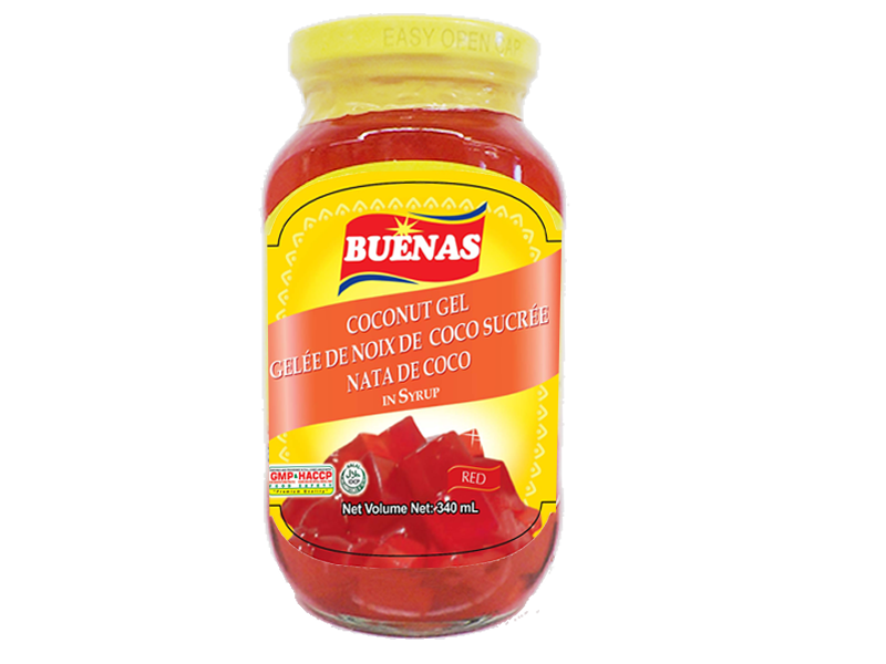 BUENAS Coconut Gel Red 340g | BUENAS 椰冻 红 340g