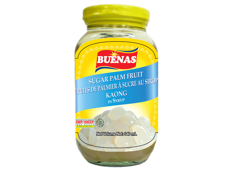 BUENAS Palm Fruit Kaong White 340g | BUENAS 椰果 白 340g