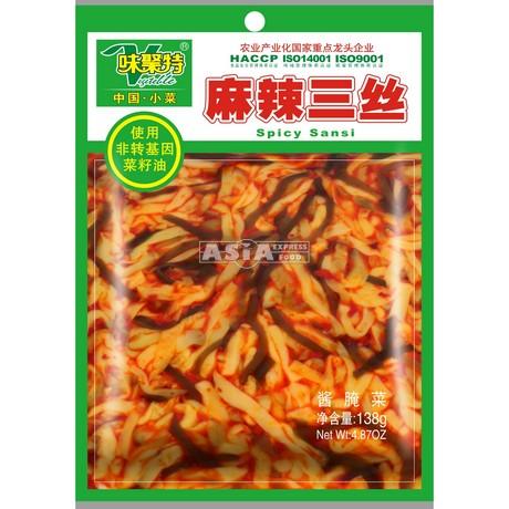 味聚特 麻辣三丝 138g | WEIJUTE Pickled Mustard with Seaweed 138g