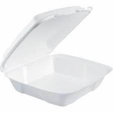 Foam Container (1 part) 125pcs/bag | 泡沫外卖盒 大 1格 125pcs/bag