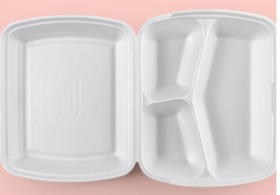 泡沫外卖盒 (三小味) 125个/ 条 | Foam Container (3 parts) 125pcs/bag