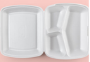 泡沫外卖盒 (三小味) 125个/ 条 | Foam Container (3 parts) 125pcs/bag