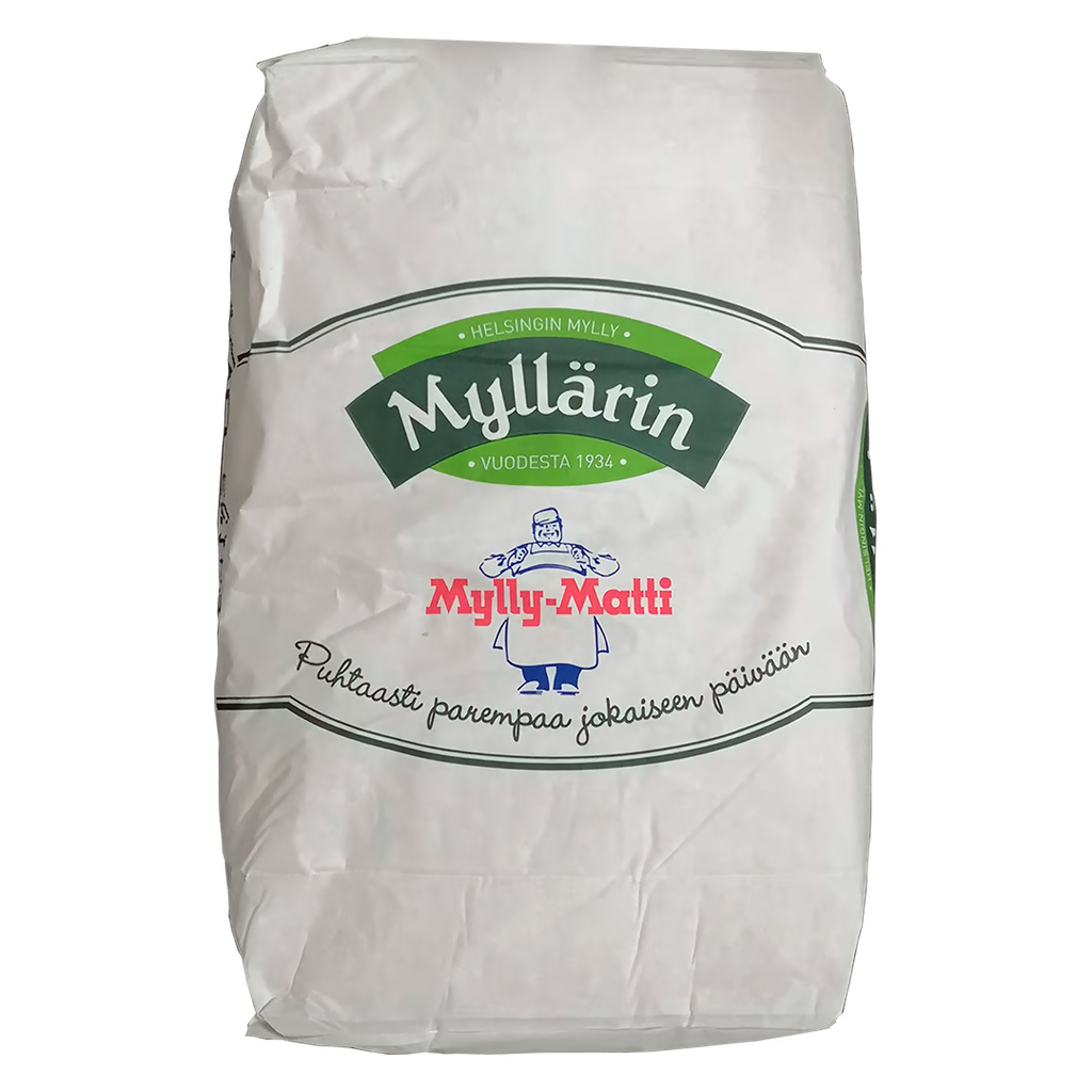 HELSINGIN MYLLY 1020 Leipuri Puolikarkea Vehnäjauho Wheat Flour 20Kg | 1020 HELSINGIN MYLLY 面粉 20kg