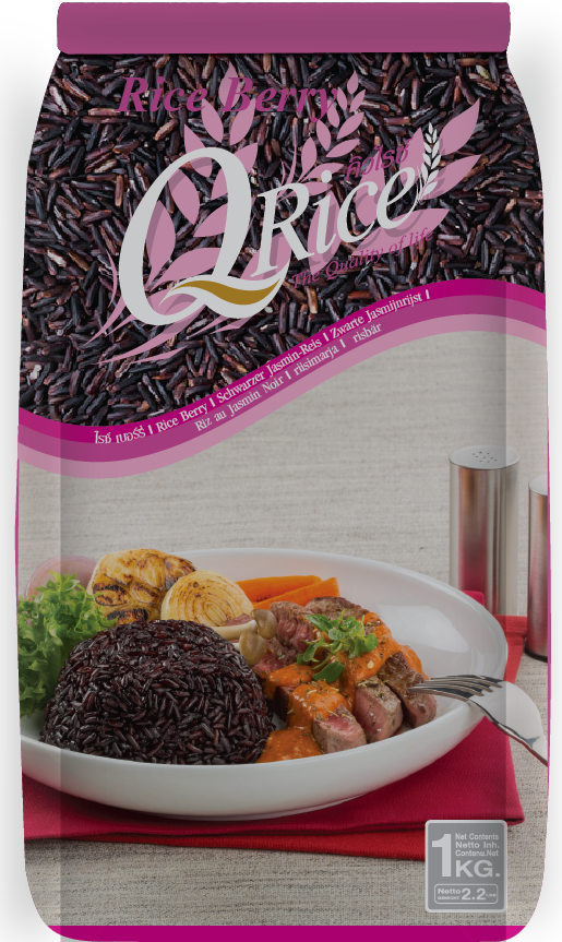 Q RICE Rice Berry 1kg | Q RICE 泰国黑米 1kg