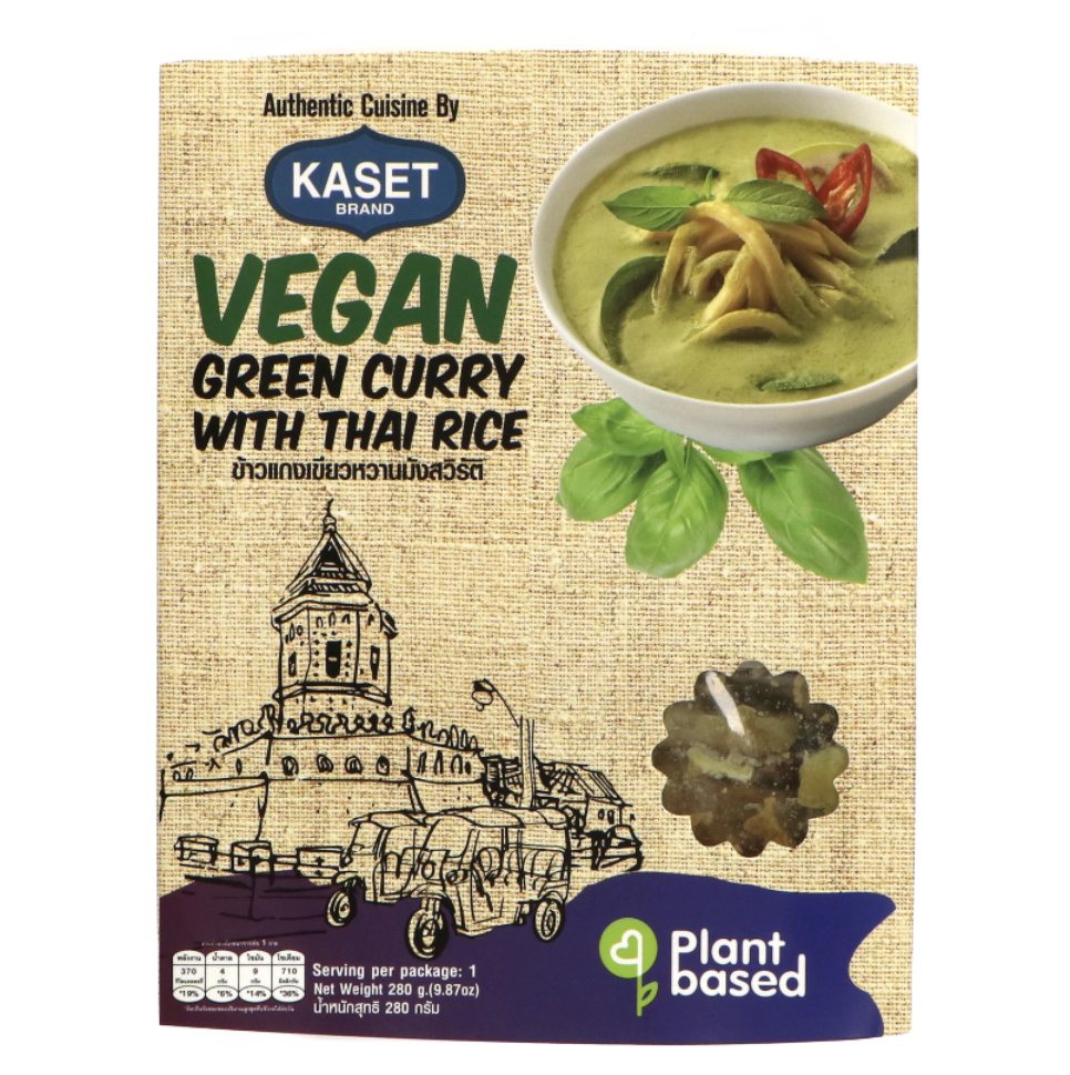 KASET Instant Curry Green Curry Vegan Flavor 280g | KASET 即食咖喱 绿咖喱味 280g