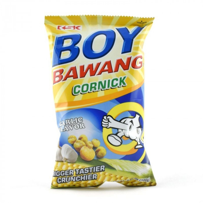  BOY BAWANG Cornick Garlic Flav. 90g | BOY BAWANG 玉米零食 蒜香味 90g