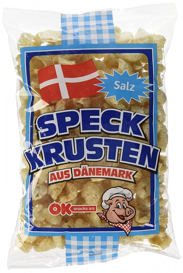 OK Snacks Speckkrusten 炸猪皮 原味 150g | OK SNACKS Speckkrusten Bacon Original 150g