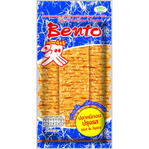 BENTO Snack Hot & Spicy Flavor 20g | 伴多乐 鱿鱼片 香辣味 20g