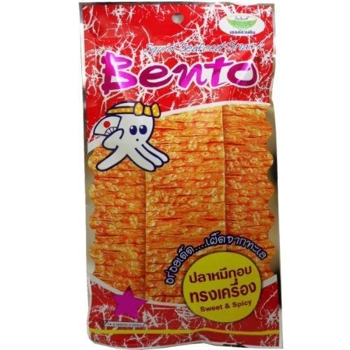BENTO Squid Snack Sweet & Spicy 20g | Bento 泰国鱿鱼片 甜辣味 20g