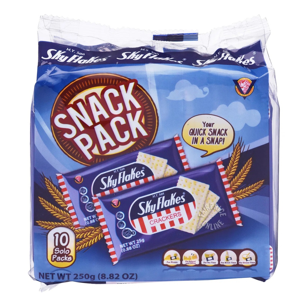 M.Y.San Sky Plakes饼干（10x25g）250g | M.Y.SAN Sky Flakes Crackers (10x25g) 250g