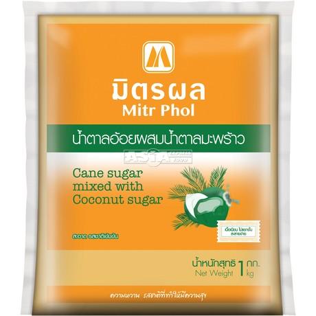 Pehmeä sokeriruoko- ja kookossokeriseos 95.2% 1kg | Mitr Phol 甘蔗椰糖混合 95.2％ 1kg