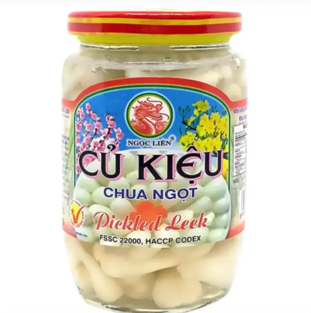 NGOC LIEN Marinoitu pikkusipuli, makeanhapan 390g | 酸甜腌葱头 390g