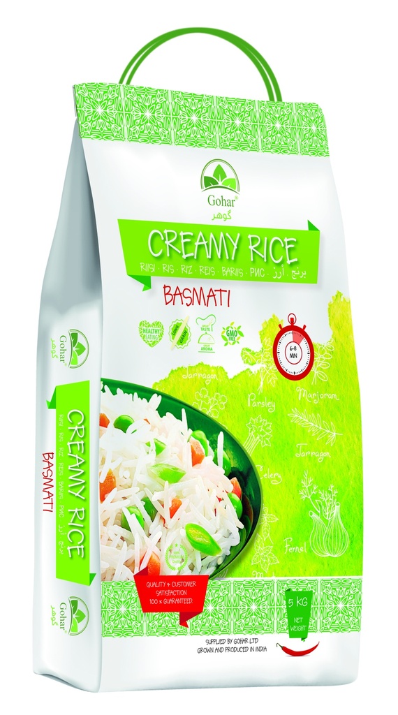 GOHAR Creamy Basmati Rice 5kg/BAG