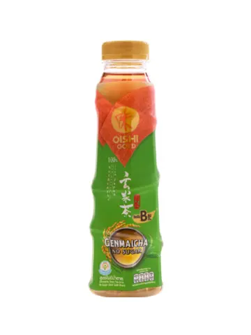 OISHI Green Tea Drink Genmaicha Sugar Free 400ml | OISHI 玄米茶 无糖版 400ml
