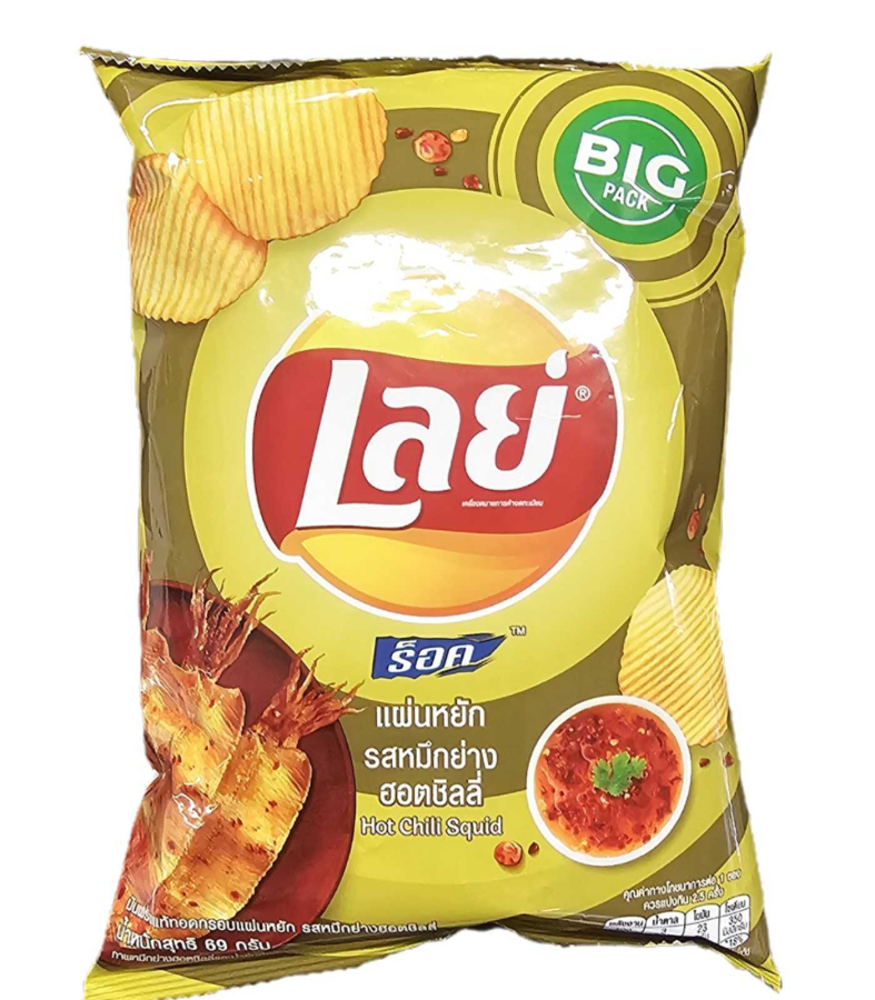 LAYS 薯片 香辣鱿鱼味 69g | LAYS Potato Chip Hot Chili Cuttlefish Flavor 69g