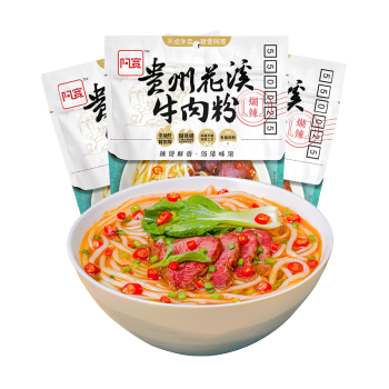 阿宽 贵州花溪 牛肉粉 105g | AK HuaXi Style Instant Noodle-Artificial Beef Flavour 105g