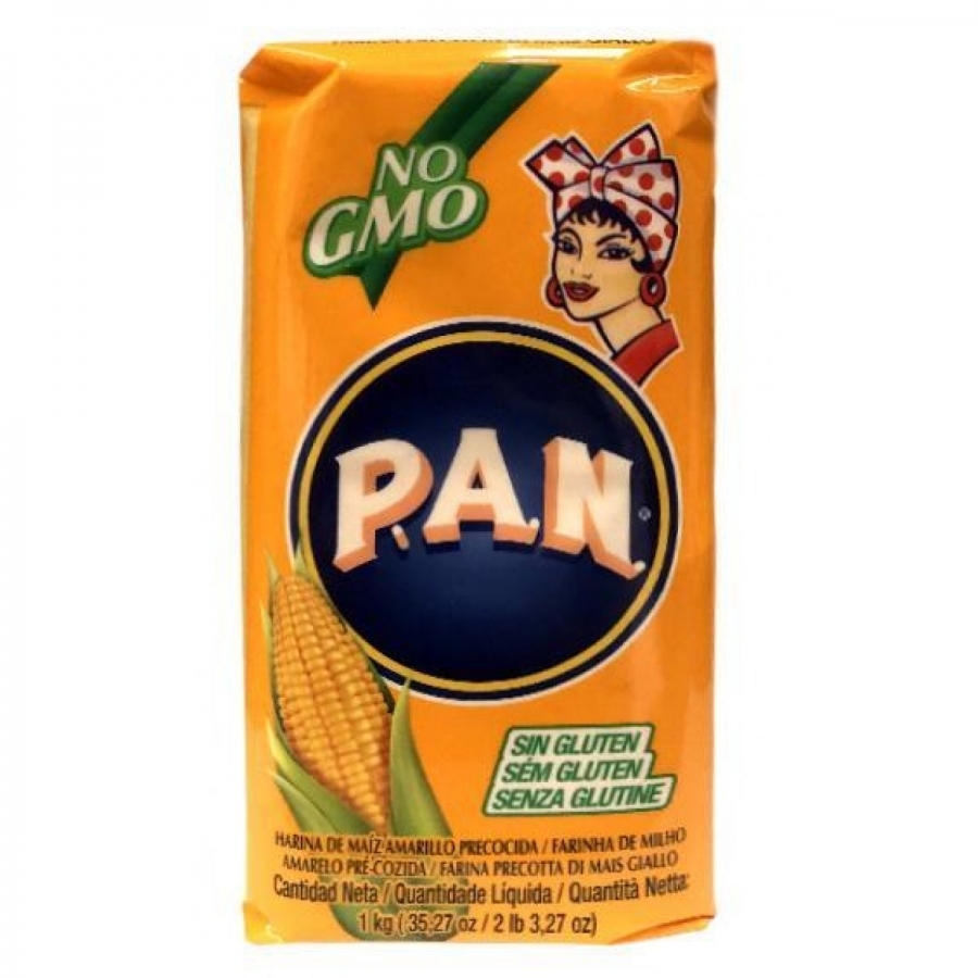 PAN 黄色玉米面 橙袋 1kg | HARINA PAN Orange Package (Corn Flour)1kg