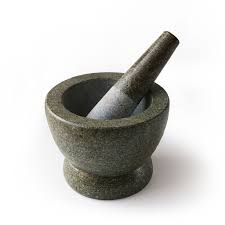 石质研磨器和杵 10”/25cm |  Mortar Stone & Pestle 10"/25cm/SET
