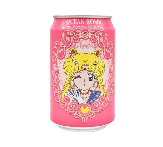 OCEAN BOMB SAILOR MOON POMELO SPARKLING WATER 330ml | Ocean Bomb 柚子味气泡水 330ml