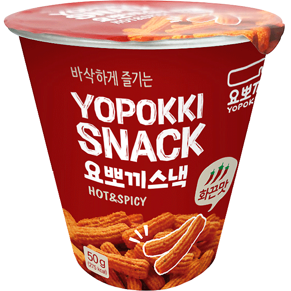 Yopokki Snack Hot & Spicy Flavor 50g | Yopokki 辣味年糕饼干 50g