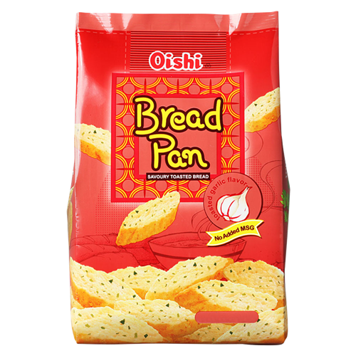 Oishi 面包片 蒜香味 42g | Oishi Bread Pan Toasted Garlic 42g
